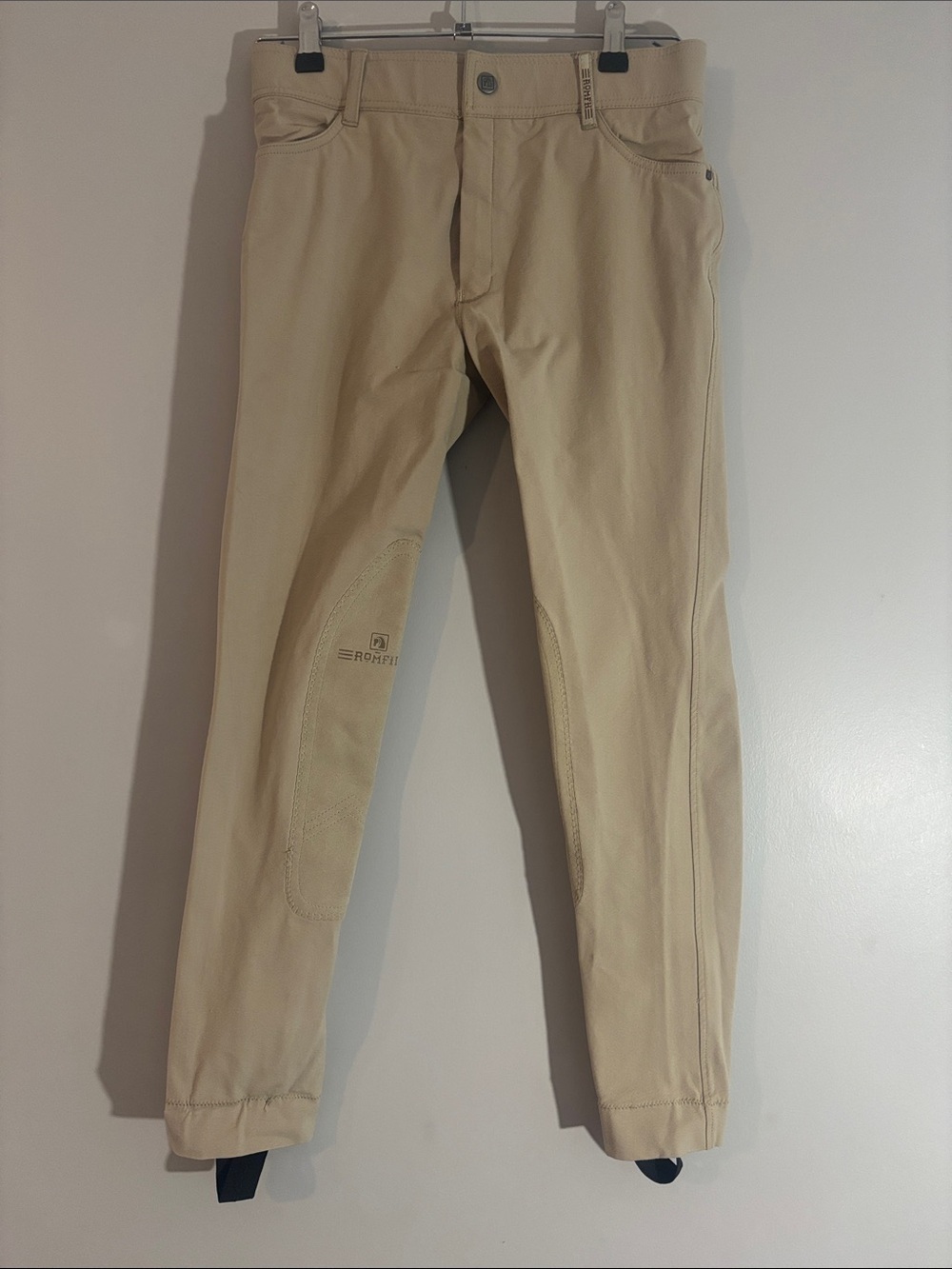 Romfh Beige Women's Cropped Riding Tights